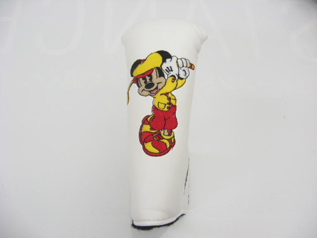 ミッキーマウス　Scotty Cameron パター用ヘッドカバー スコッティキャメロン ミッキーマウス ホワイト スコッティキャメロン