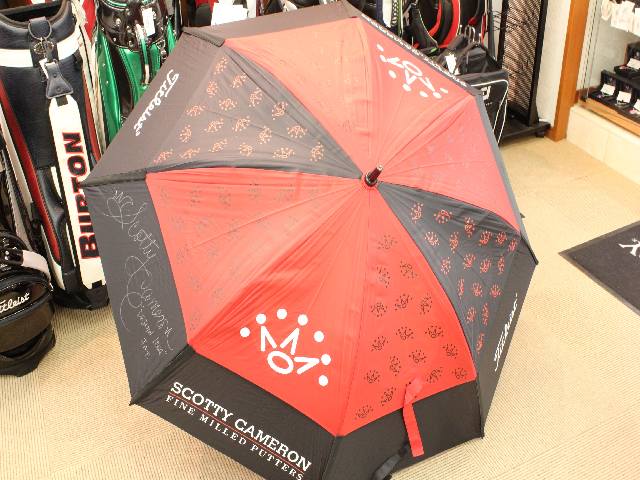 スコッティキャメロン アンブレラ サイン入り スコッティキャメロン 