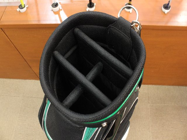 【2024年】高評価レビューアイテム特集 中古 キャディバッグ ブラック/ホワイト/グリーン QR455GR ゴルフバッグ・キャディバッグ