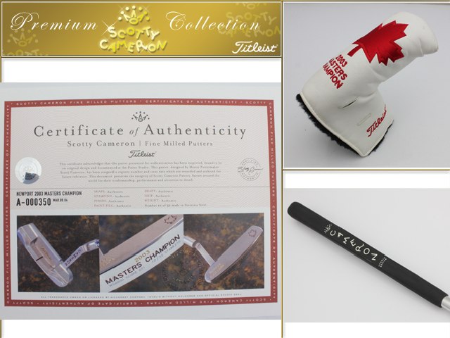 NEWPORT 2003 MASTERS CHAMPION スコッティキャメロン(SCOTTY CAMERON