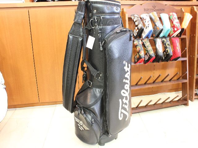 Titleist - お買い得★タイトリスト キャディバッグ Titleist caddie bag 中古タイトリスト レザースタンドバッグ タイトリスト(Titleist