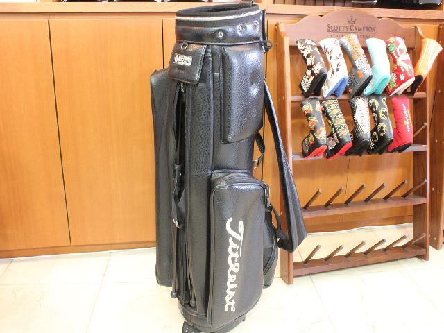 中古タイトリスト レザースタンドバッグ タイトリスト(Titleist