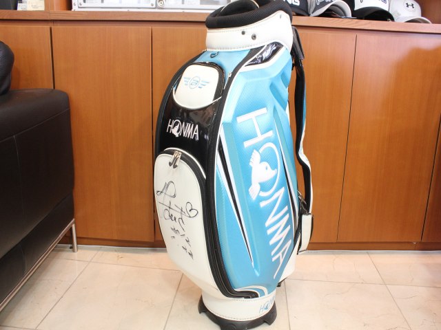 キャディバッグ 藤田幸希プロ 実使用 中古 ホンマ(HONMA) キャディ