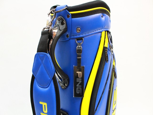 美品　 PING ゴルフ キャディバッグ　ピン PGJ-CBLT18 PGJ-CBLT18 BLUE/YELLOW ピン(PING) キャディバッグ(CADDY BAG