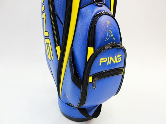 美品　 PING ゴルフ キャディバッグ　ピン PGJ-CBLT18 PGJ-CBLT18 BLUE/YELLOW ピン(PING) キャディバッグ(CADDY BAG