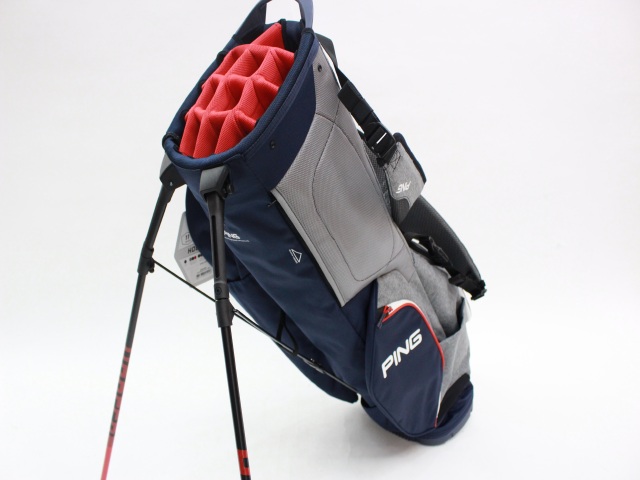 Hoofer14 Carry Bag 2020 Hethered Grey/Navy/Scarlet ピン(PING