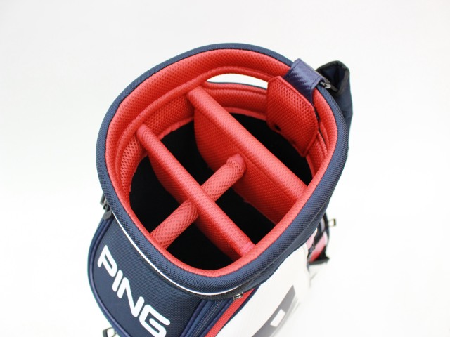 CB-P223 TOUR LITE トリコロール ピン(PING) キャディバッグ(CADDY BAG