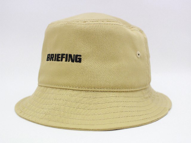 BRIEFING バケットハット ベージュ 大人気】BRIEFING ブリーフィング ベージュ バケットハット