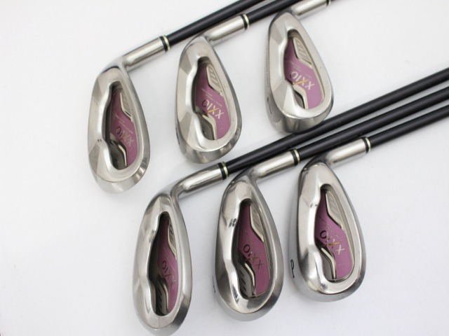 美品 XXIO MP600 レディースゴルフ アイアン 6本セット かわいい タ32☆ゼクシオ6 8本レディースアイアンセット MP600L ピンク XXIO
