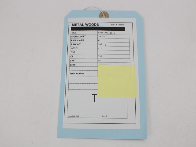 ピン(PING) 【ツアー支給品】G440 MAX ヘッド